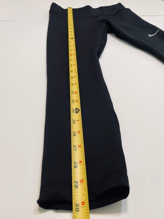 Nike Dri-Fit T Women’s Athletic Black Leggings Sheer Panels on Back Size M - Picture 2 of 11